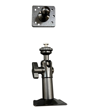 SmarTruckHD 4" T-Bolt 20mm Ball Swivel Drill-Base Mounting Bracket with AMPS Adapter