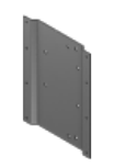 SmarTruckHD Standoff Plate; Laser Cut LP Supplied .125" 5052 Aluminum, Includes Forming