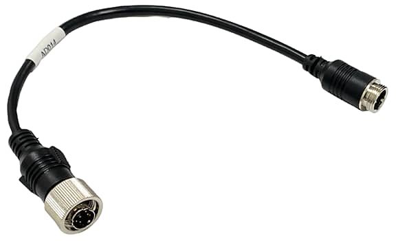 4p mini-din Female Threaded to 4p Aircraft Male Threaded Connector – 8″