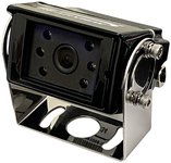 Frame Mount, 130 FOV, CVBS, IR LED, 4p mini-din, Heater, Mirror, Black, IP 69K Waterproof
