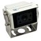 Frame Mount, 92 FOV, CVBS, IR LED, 6p mini-din, Heater, Non Mirror, White, IP 69K Waterproof