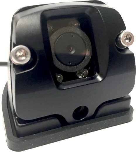 Surface Mount, 120 FOV, CVBS, IR LED, 6p mini-din, Non Mirror, Black, IP 69K Waterproof, Left Side