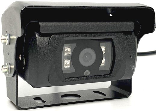 Shutter Mount, 150 FOV, AHD, IR LED, 6p mini-din, Heater, Mirror, Black, IP 69K Waterproof