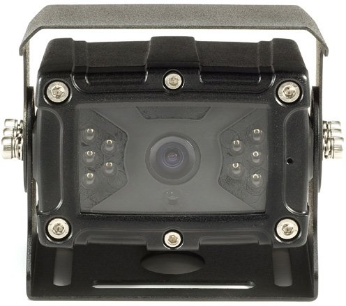 Frame Mount, 156 FOV, AHD, IR LED, 6p mini-din, Heater, Mirror, Black, IP 69K Waterproof
