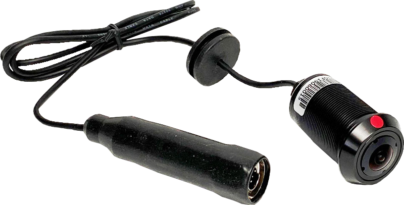 Bullet Mount, 210 FOV, CVBS, Non IR LED, 4p mini-din, Non Mirror, Black, IP 69K Waterproof