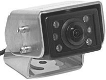 Frame Mount, 170 FOV, AHD, IR LED, 6p mini-din, Mirror/Non Mirror, Black, IP 69K Waterproof