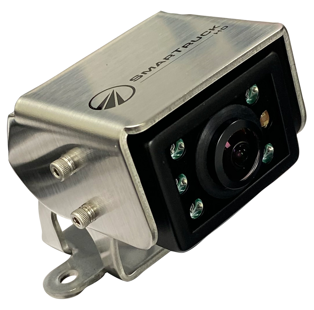 Frame Mount, 210 FOV, CVBS, IR LED, 6p mini-din, Mirror, Black, IP 69K Waterproof, Stainless Steel Bracket